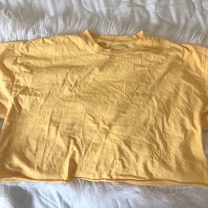 Brandy Melville Cropped Honey Tee